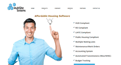 Desktop Screenshot of affordablehousingsoftware.com